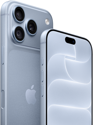 iPhone 18 Pro, color glaciar, vistas frontal y posterior para mostrar el Ceramic Shield, sistema de tres cámaras
